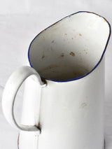 Antique French enamel pitcher