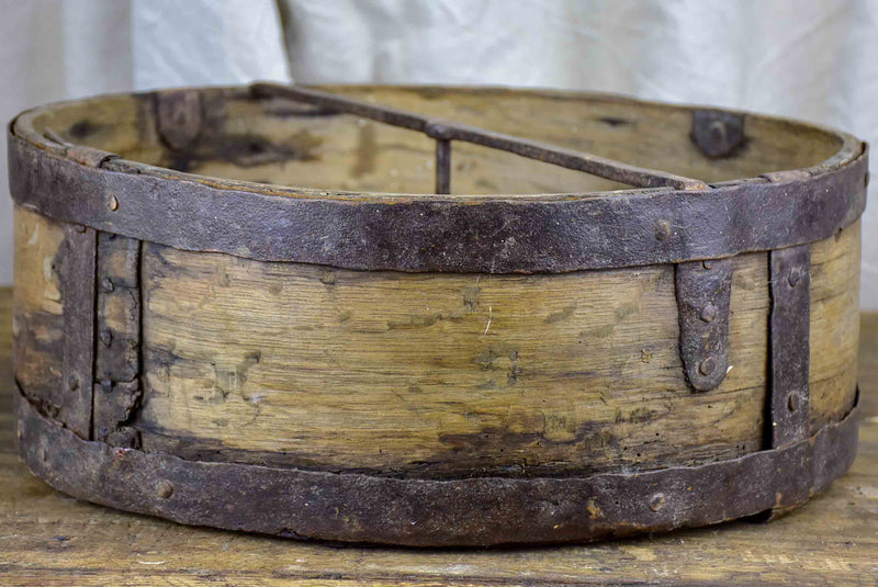 Antique French bushel measuring vessel
