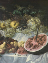 Early twentieth century French still life - autumn fruit 41¾" x 32¾"