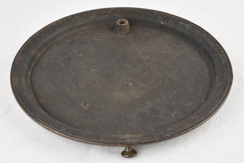 Vintage ceramic wood stove lid