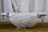 Antique French wooden dough bowl