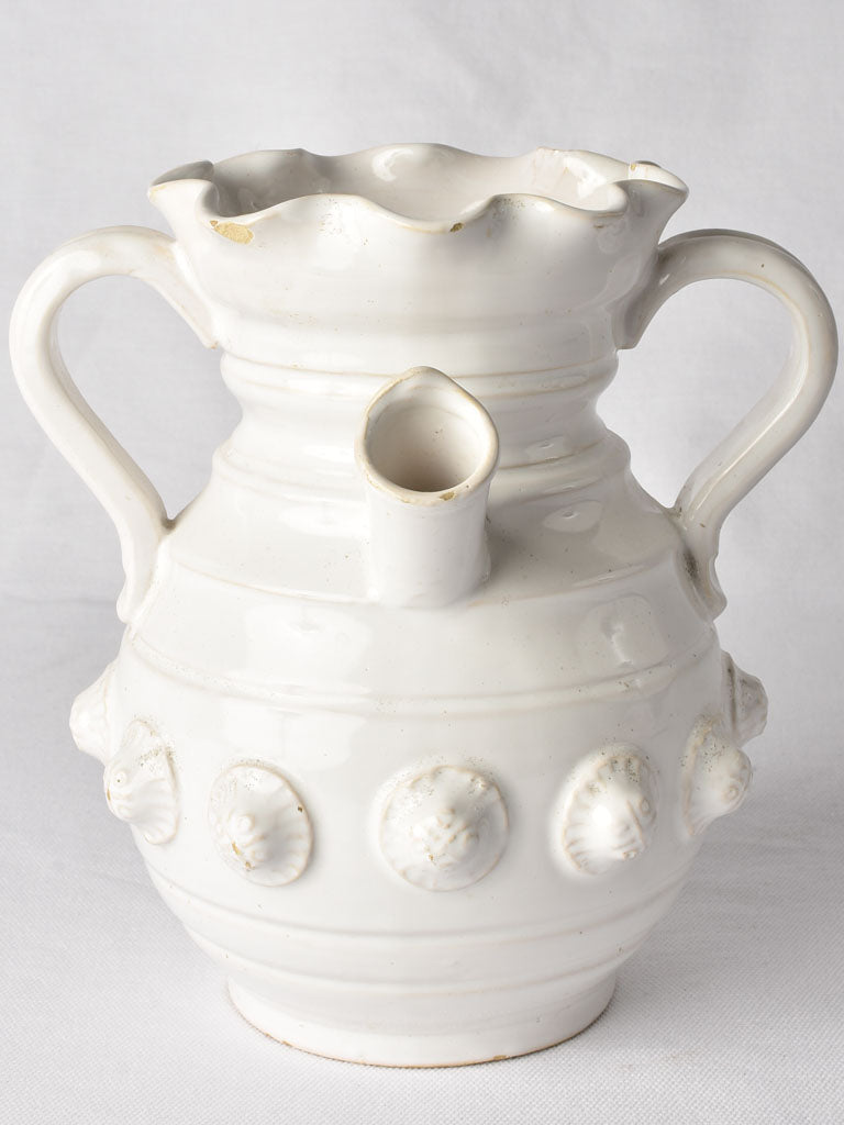 Antique Tessier vase with three openings