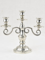 Pair of silver 3 branch candlesticks - vintage