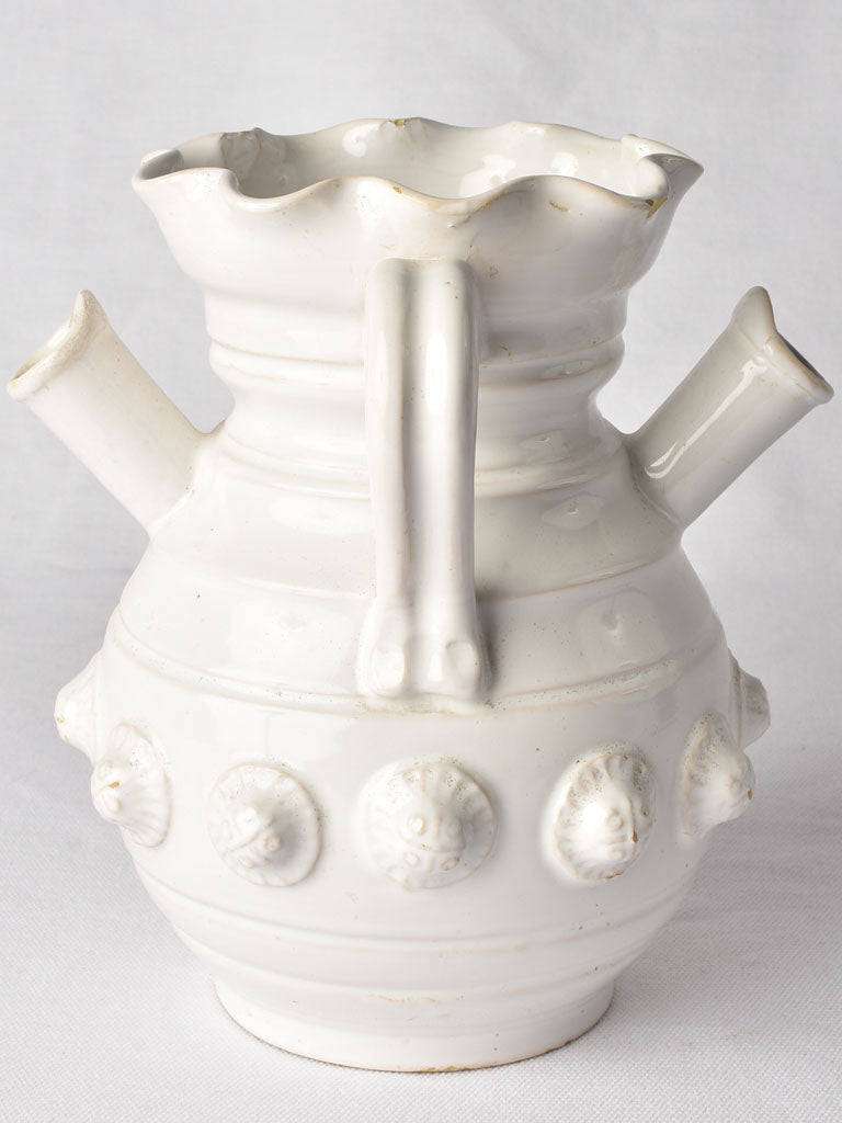 Elaborate two-handle Tessier vase