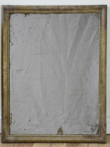 Late 18th-century French mirror with gray patina 28¼" x 21¾"