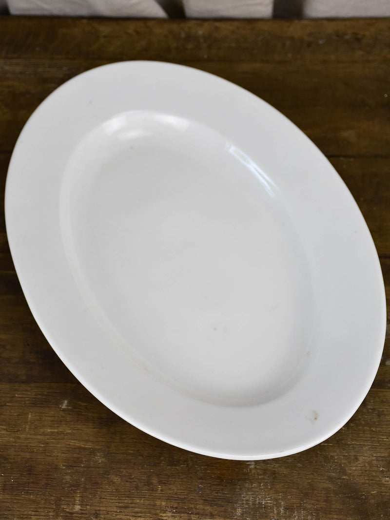 Large French ironstone oval platter