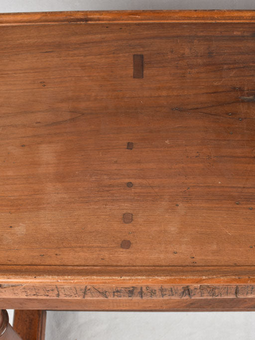 RECTANGULAR SWISS WOODEN SIDE TABLE 47¼" x 17¾"