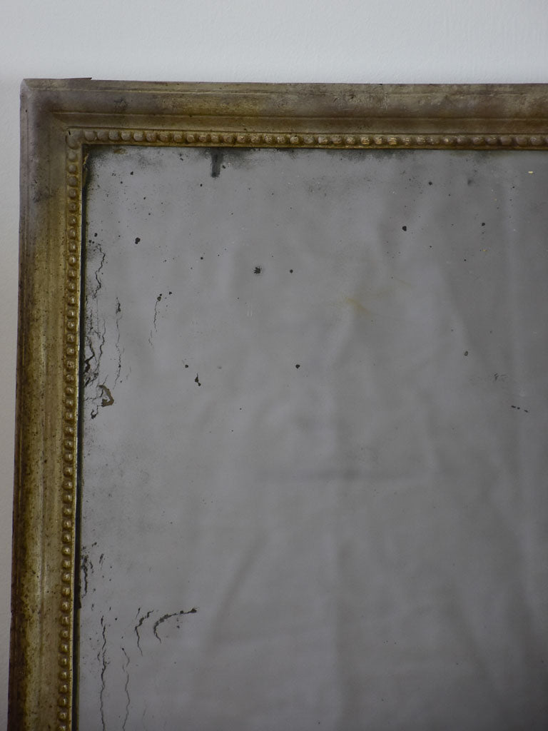Late 18th-century French mirror with gray patina 28¼" x 21¾"