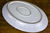 Large French ironstone oval platter