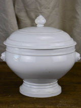 French Porcelain tureen with lions heads