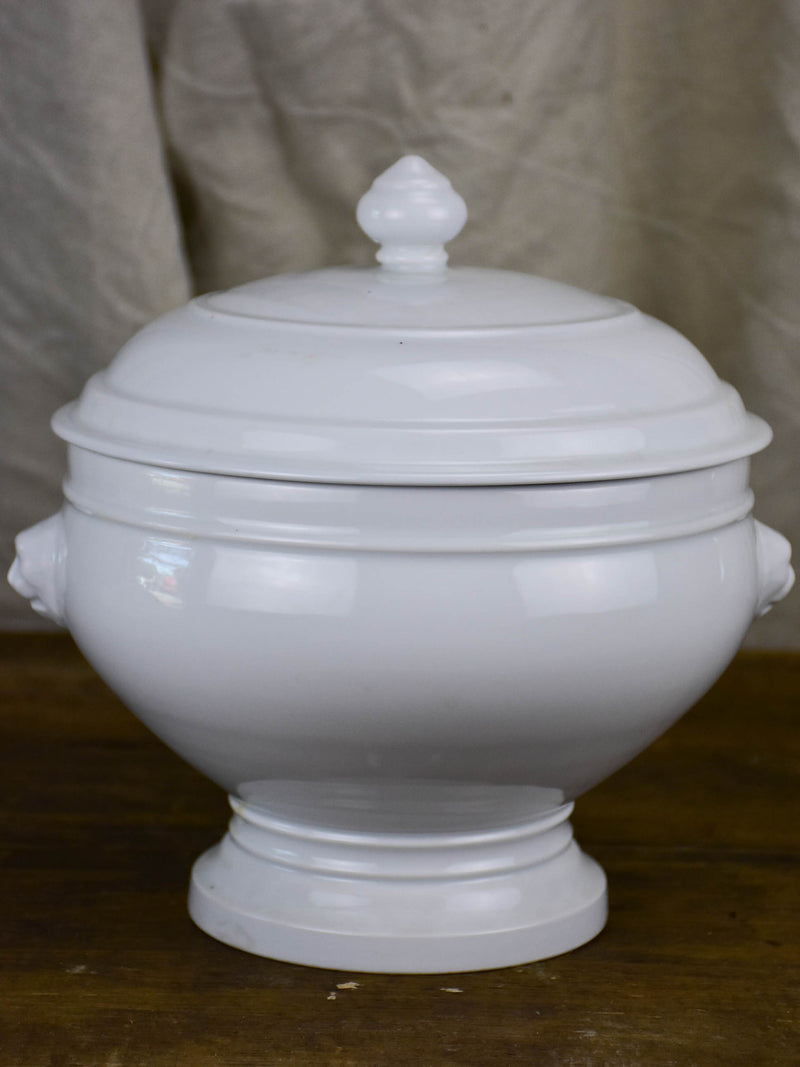 Antique white Pillivuyt soup tureen