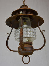Decorative 70s Italian glass lantern