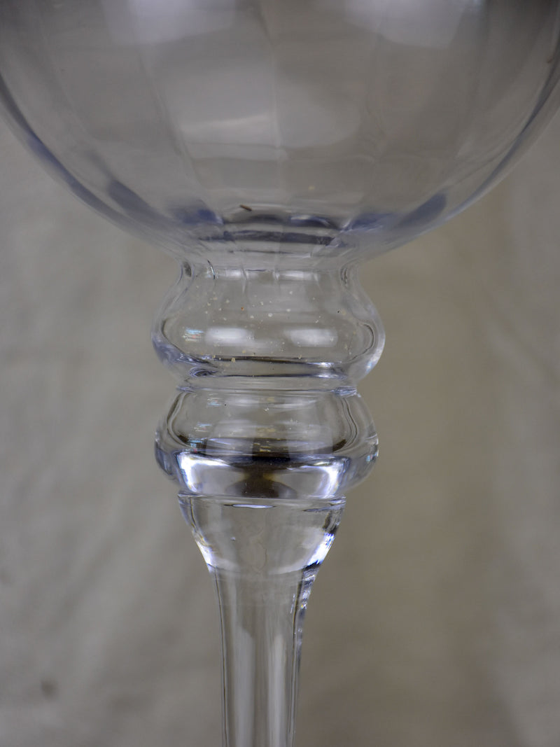Extra-long stemmed antique decorative glass
