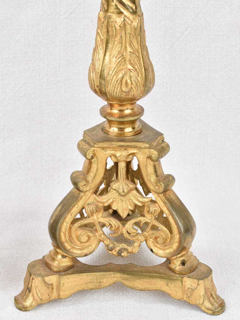 Candlesticks, 19th-century, bronze 12½" (pair)