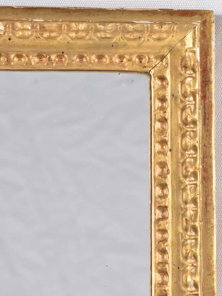 Luxurious Louis XVI Gold Toned Mirror