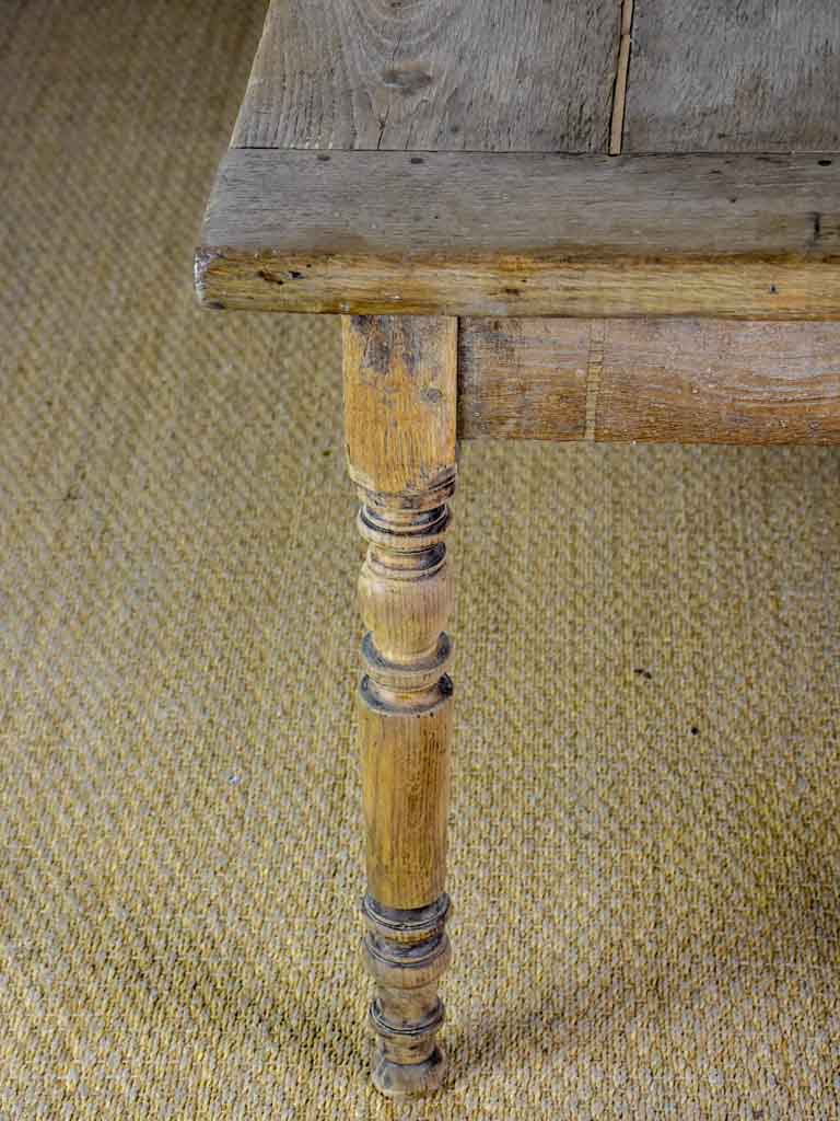 Early 19th Century French farm table - bleached oak 28" x 104¼"