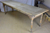Early 19th Century French farm table - bleached oak 28" x 104¼"