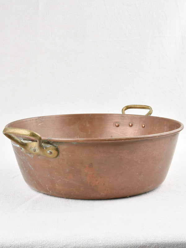 Charming Antique Copper Basin Display