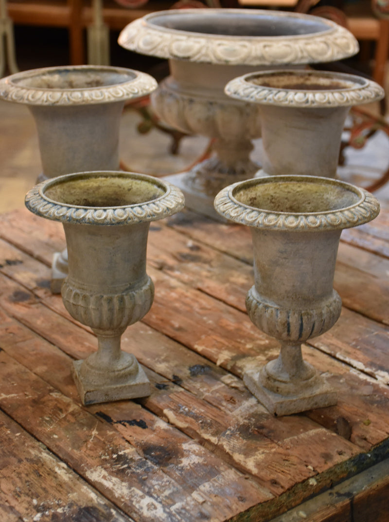 Collection of antique French Medici urns