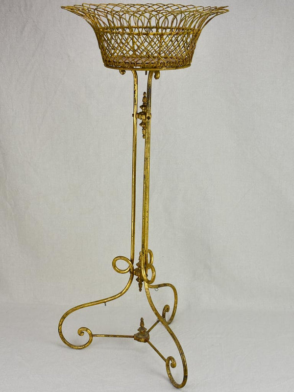 Vintage 1940s French wrought iron stand