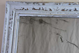 Antique French mantle mirror with grey patina and original timeworn glass 22¾" x 28¾"
