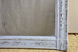Antique French mantle mirror with grey patina and original timeworn glass 22¾" x 28¾"