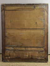 Antique French mantle mirror with grey patina and original timeworn glass 22¾" x 28¾"