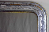 19th Century Louis Philippe mirror with timeworn silver / gold frame 25½" x 35¾"