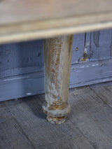 Rustic French butcher's table with drawer