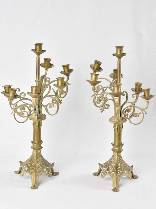 Viollet-le-Duc Styled Candle Holders