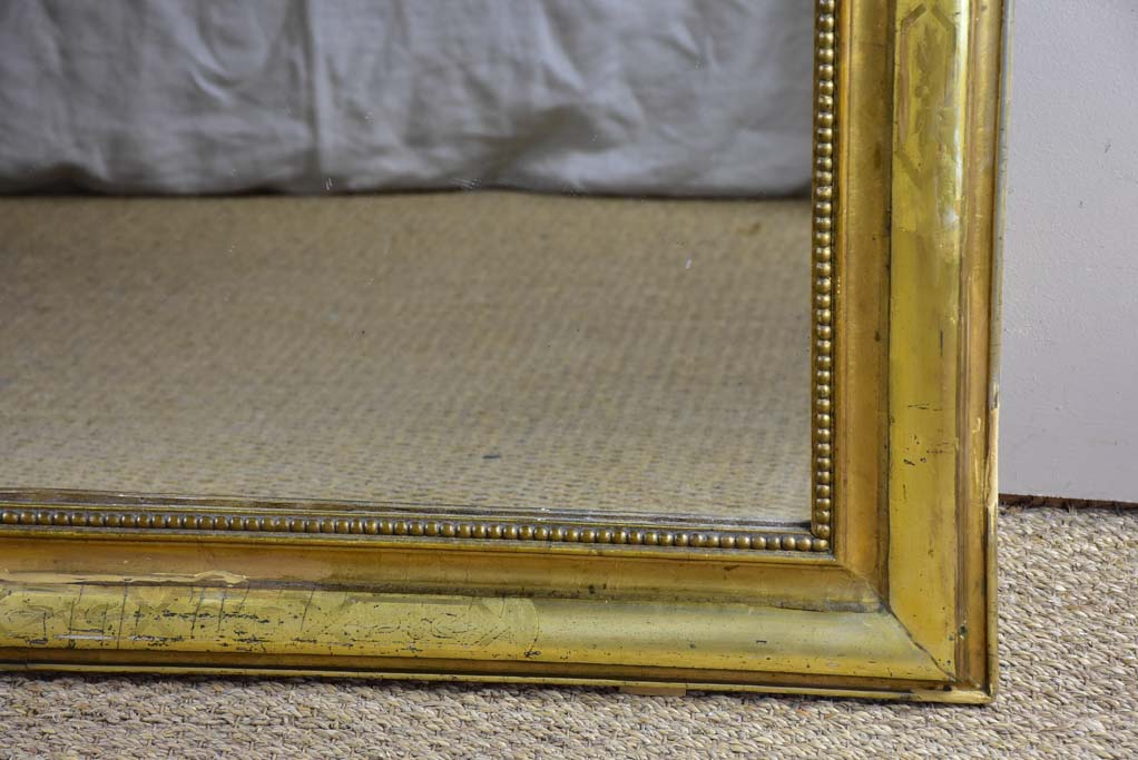 Large gilded Louis Philippe mirror from the 19th Century 51¼" x 35½"