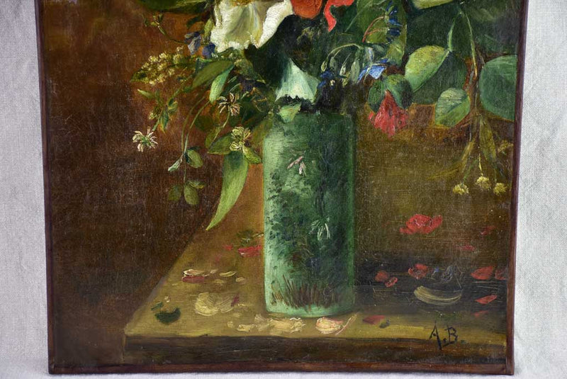 Vivid floral bouquet, vintage French art