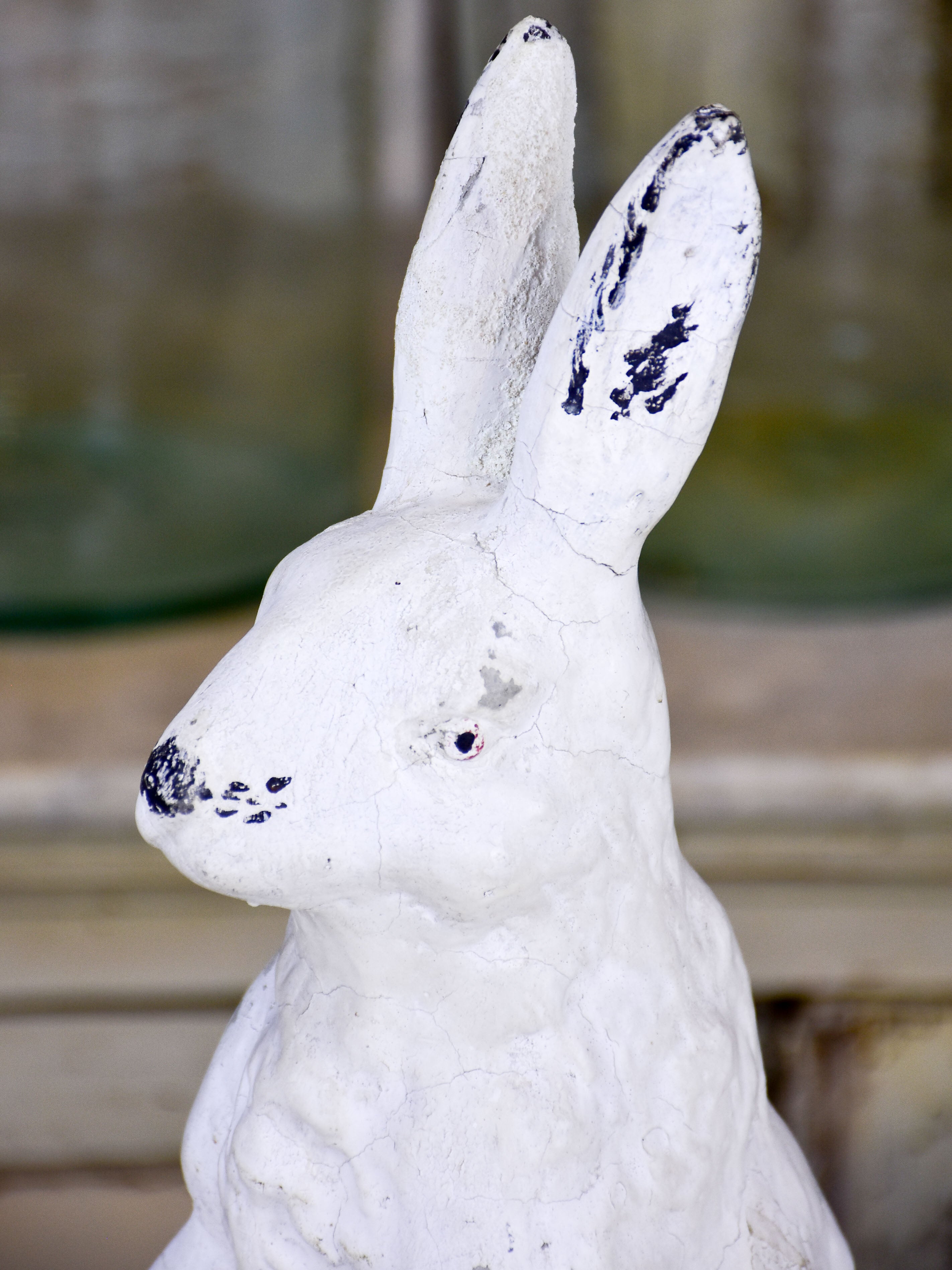 Antique French rabbit garden sculpture – Chez Pluie