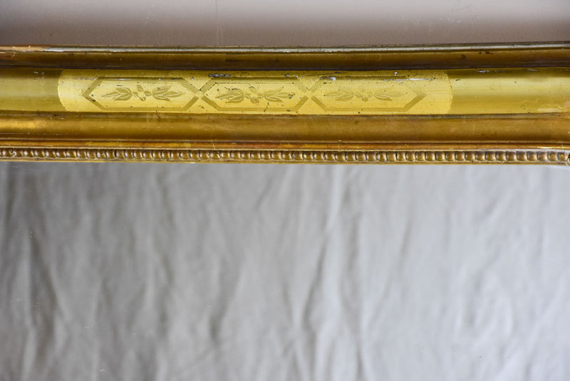 Large gilded Louis Philippe mirror from the 19th Century 51¼" x 35½"