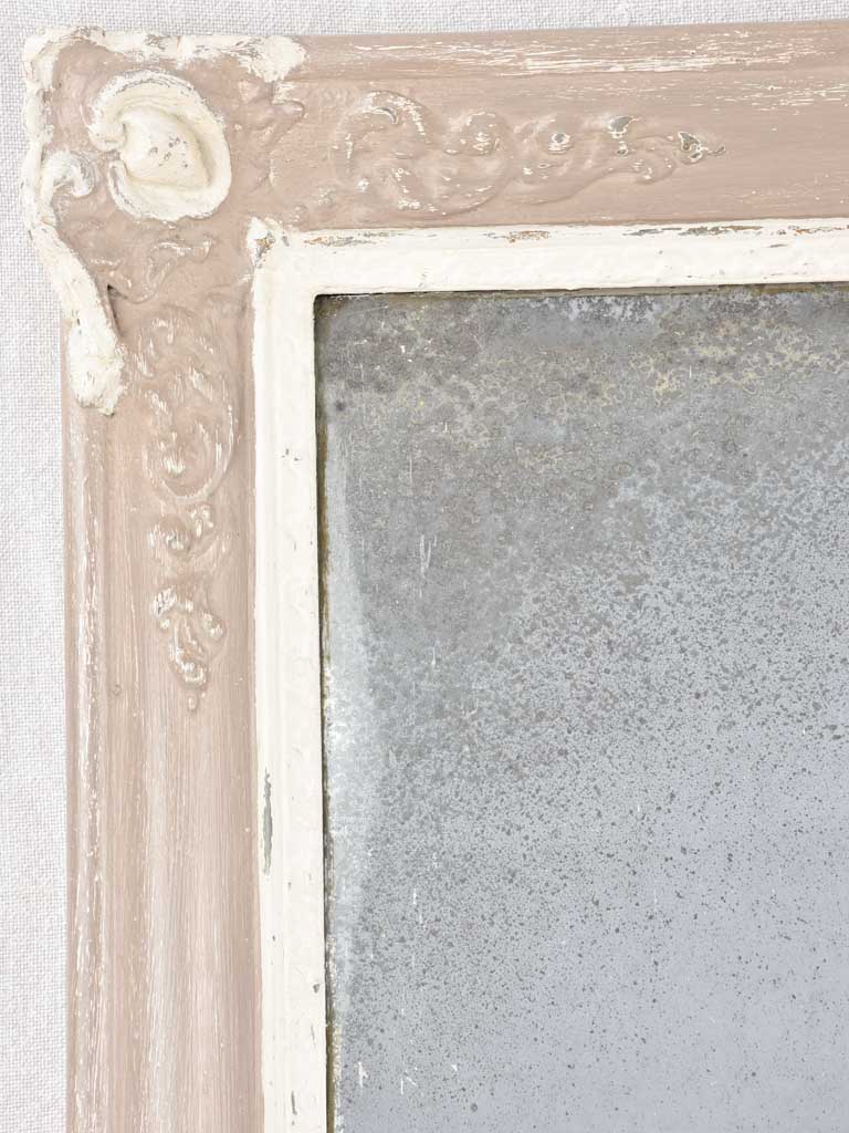 19th century Restoration mirror with taupe frame 29¼" x 22"
