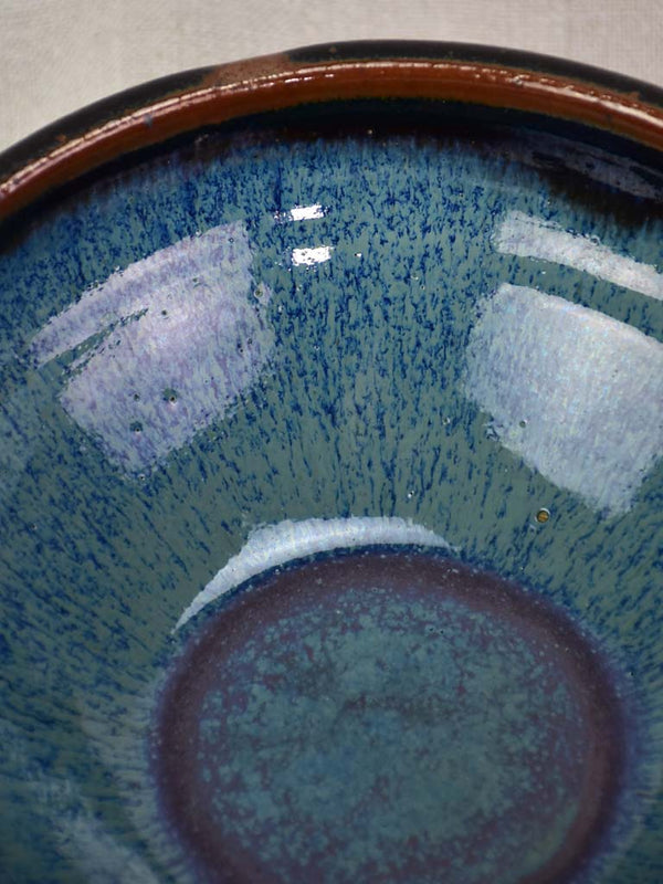 Vintage French sandstone bowl from La Borne 8¼"