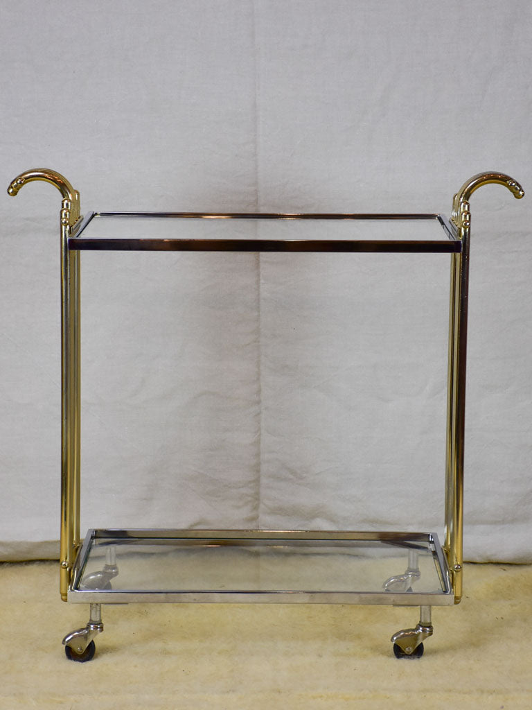 Hollywood Regency vintage French bar cart