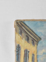 Mid century French painting of Carpentras 25½" x 21¼"