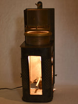 Rustic weathered Magic Lantern lamp