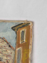 Mid century French painting of Carpentras 25½" x 21¼"