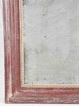 Vintage Red-framed French Mirror