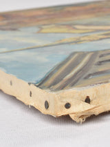 Mid century French painting of Carpentras 25½" x 21¼"