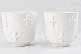 Elegant French Ceramic Cachepot Tessier Pair