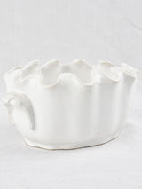 Ceramic cooler with undulating edges & 2 handles - Émile Tessier