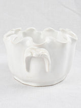 Ceramic cooler with undulating edges & 2 handles - Émile Tessier