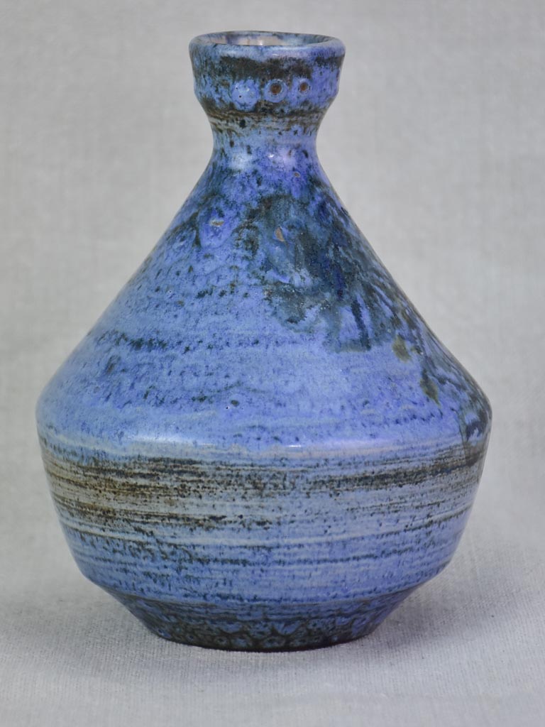 French ceramist Baudart flower-decorated vase