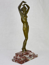 Classic French lady bronze figurative statue