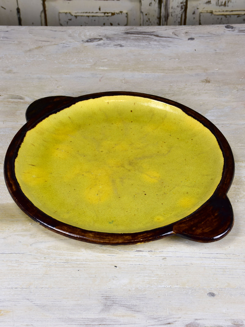 Round French platter from Dieulefit