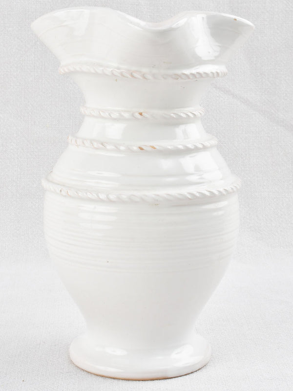 Wavy Jug / vase with stripes - Émile Tessier