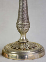 Pair of nineteenth-century silver plate candlesticks 11"